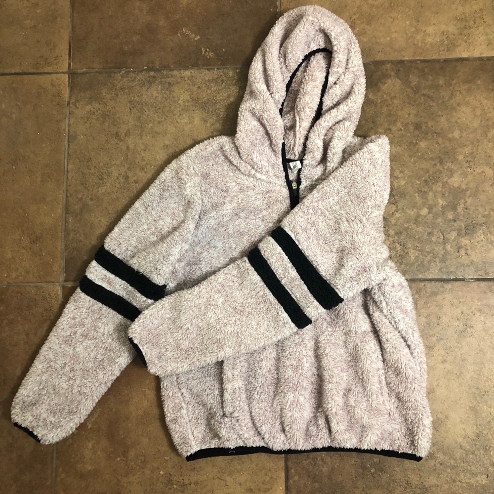 Pink fuzzy sweater